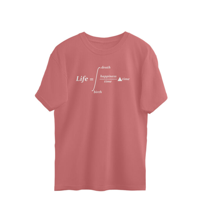 maths oversized t shirt | equation of life