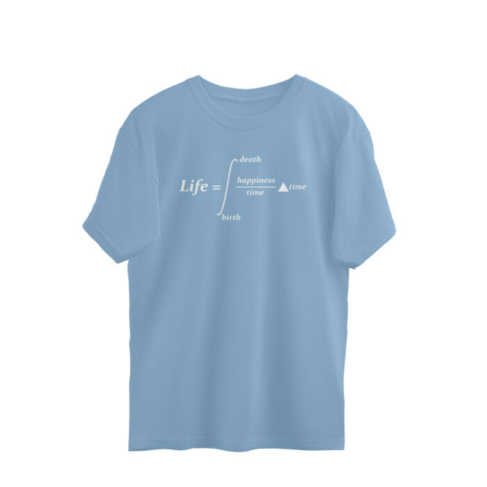 maths oversized t shirt | equation of life