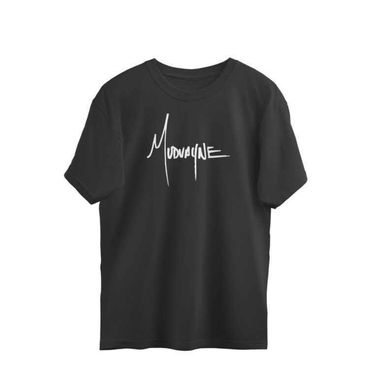 muduayne oversized t shirt (both sides printed)