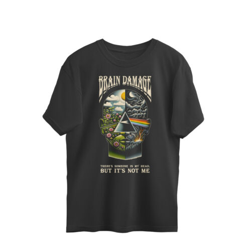 pink floyd oversized t shirt | brain damage