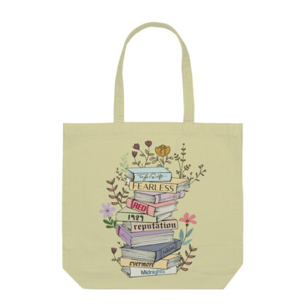 swiftie tote bag with zipper | aesthetic books albums