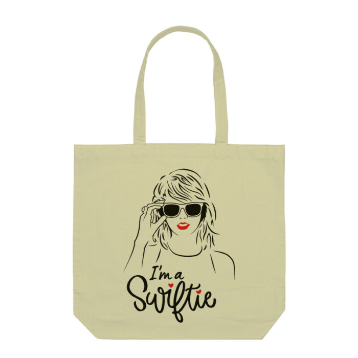 swiftie tote bag with zipper | i am swiftie