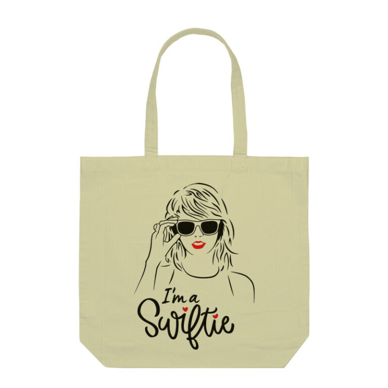 swiftie tote bag with zipper | i am swiftie