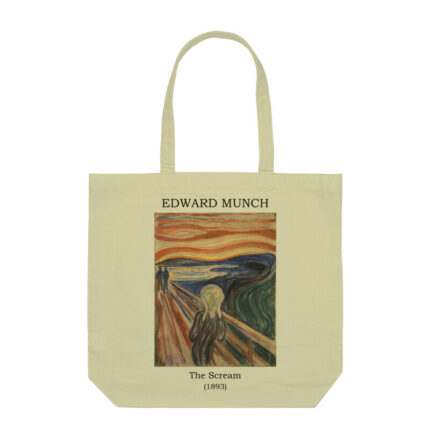 art tote bag with zipper | the scream