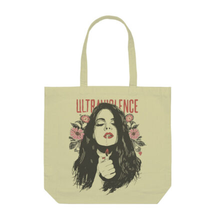 lana del ray tote bag with zipper | ultraviolence fan art