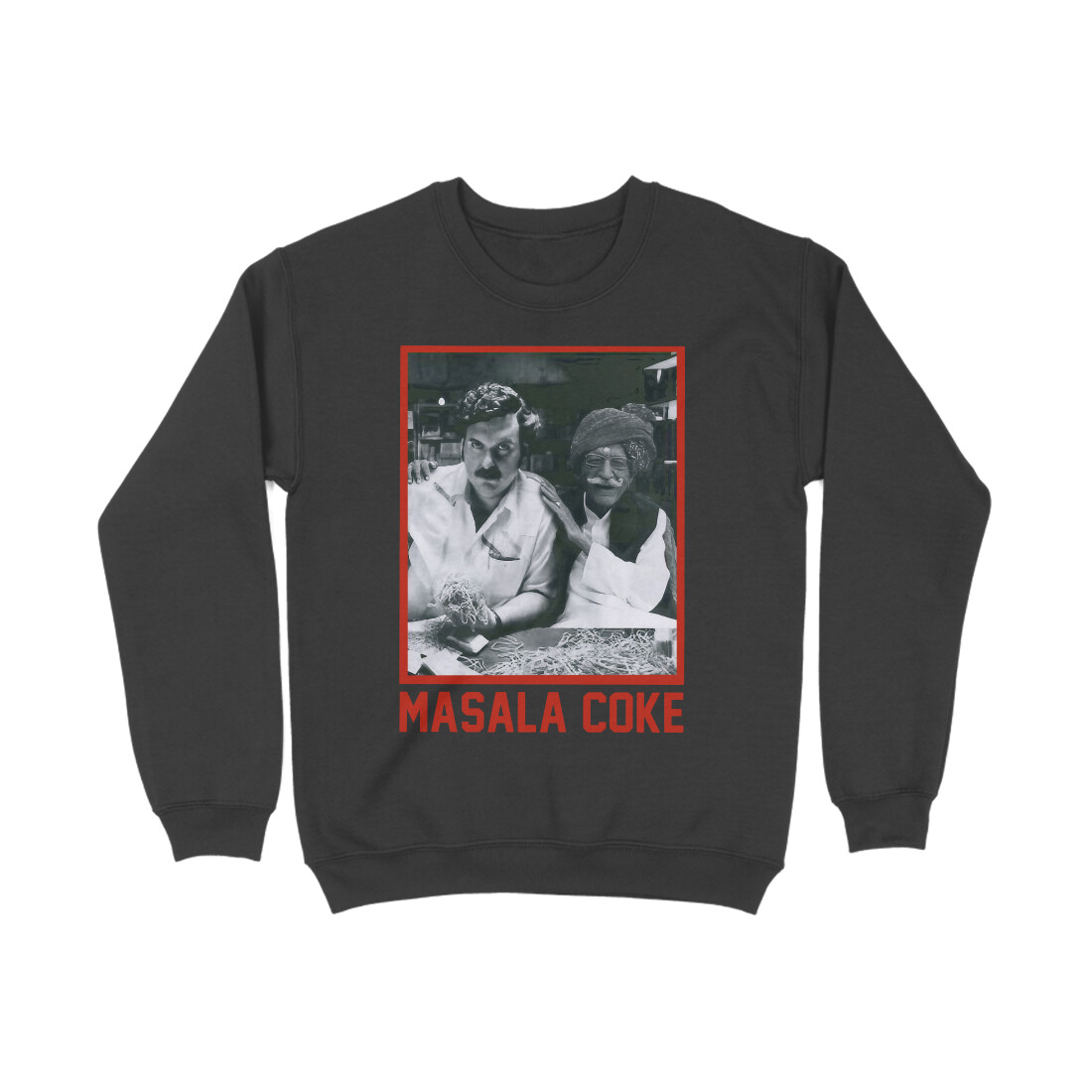 front-669af34988d5c-Black_XS_Sweatshirt.jpg funny masala coke sweatshirt