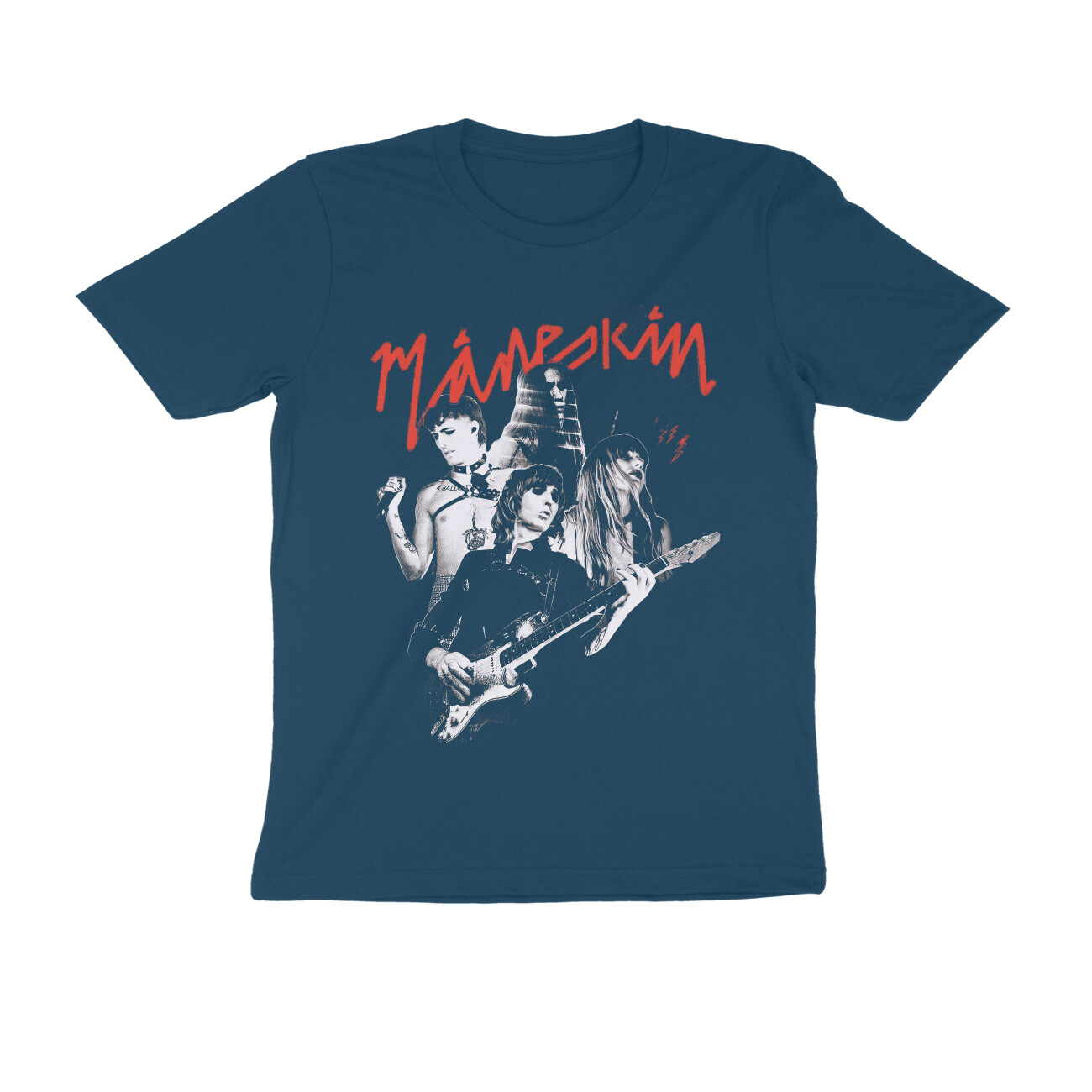 Maneskin Official Tour T Shirts Måneskin Zitti E Buoni Black T