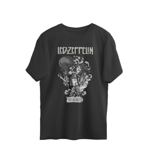 led zeppelin oversized t shirt | smokey design