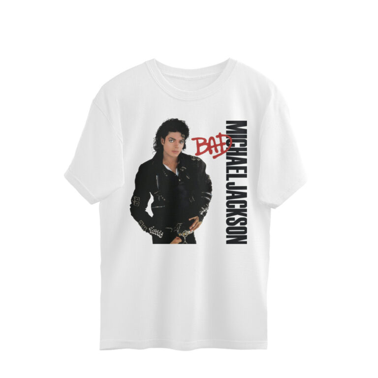 michael jackson oversized t shit | bad (both sides)