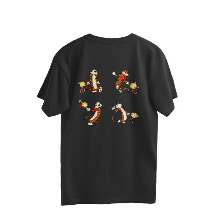 calvin and hobbes oversized t shirt | both sides