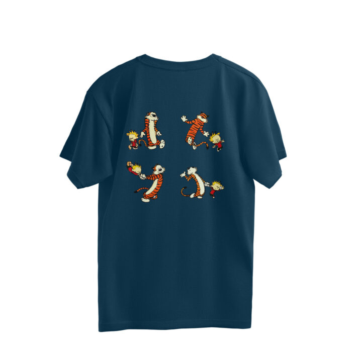 calvin and hobbes oversized t shirt | both sides