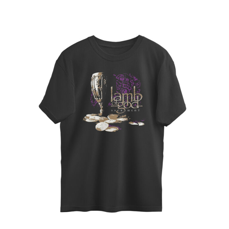 lamb of god oversized t shirt | sacrament