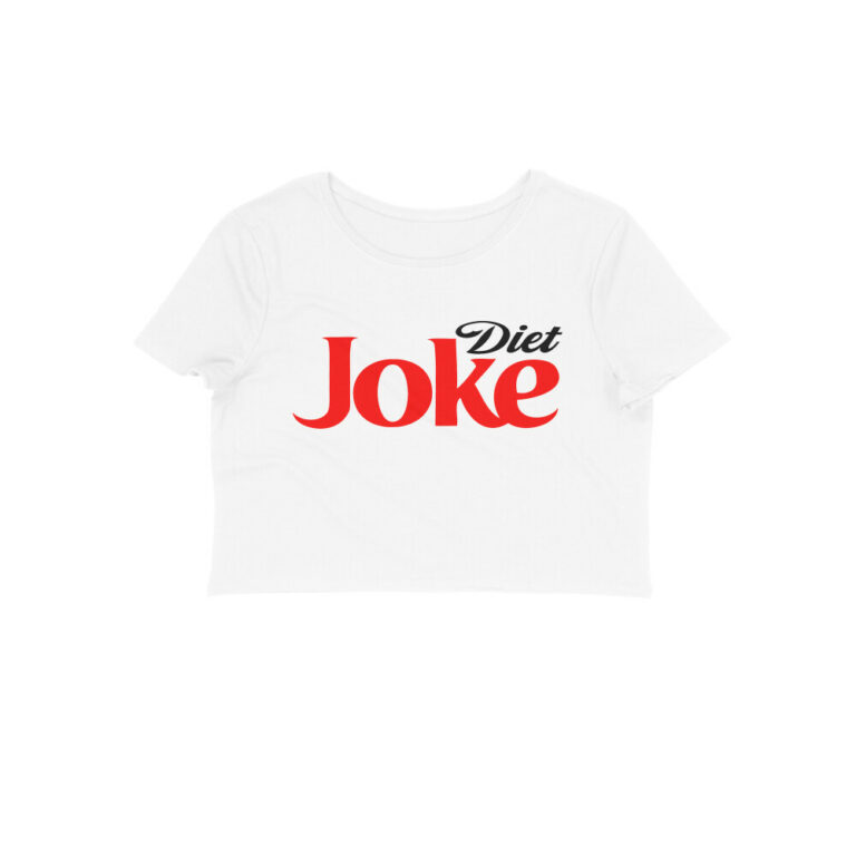 twisted logo crop top | diet joke