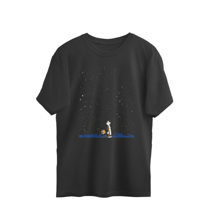 calvin and hobbes oversized t shirt | both sides
