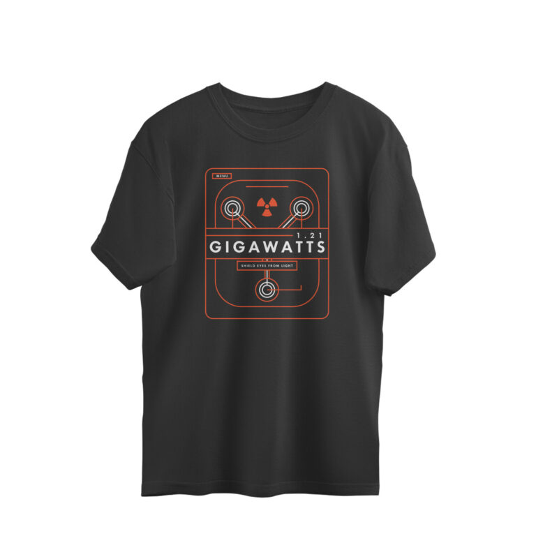 back to the future oversized t shirt | 1.21 gigawatts