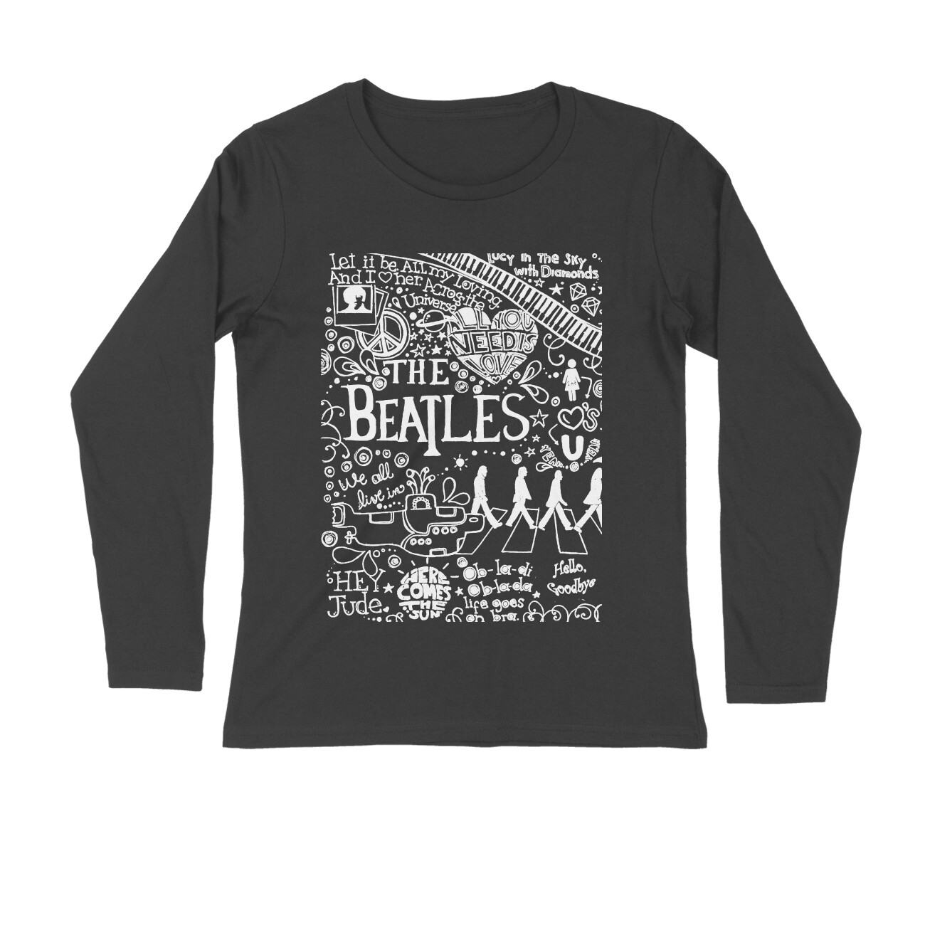 front-66ca19ded10ea-Black_S_Men_Round_Long_Sleeves.jpg the beatles full sleeves t shirt| discography