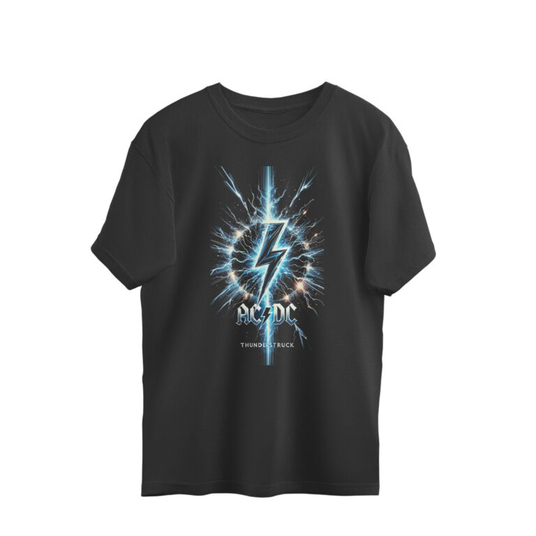 ac dc oversized t shirt | thunderstruck