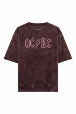 ac dc oversized acid wash t shirt | grunge
