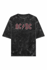 ac dc oversized acid wash t shirt | grunge