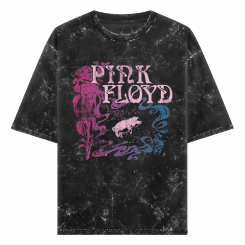 pink floyd acid wash oversized t shirt | vintage