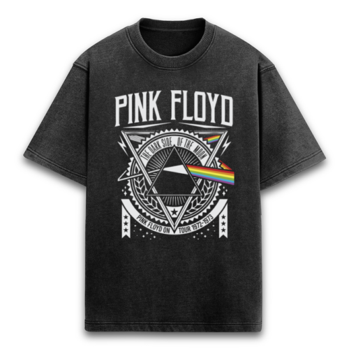pink floyd acid wash oversized t shirt