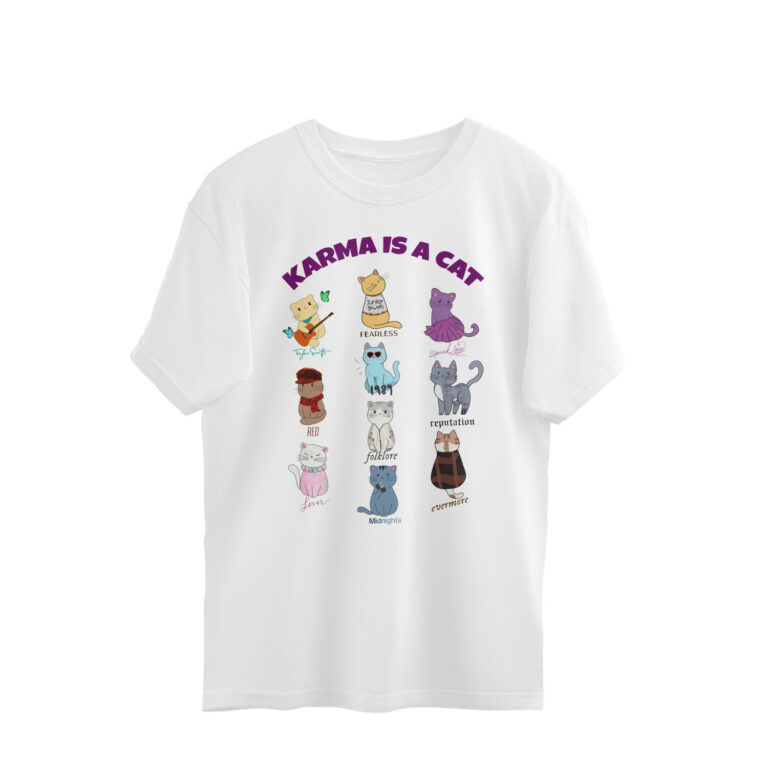 swiftie oversized t shirt | cats albums