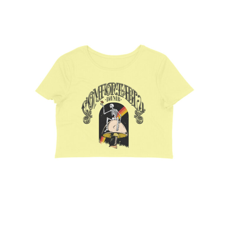 pink floyd crop top | comfortably numb