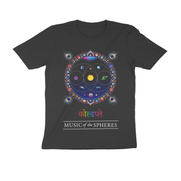 coldplay t shirt | music of the spheres indian art