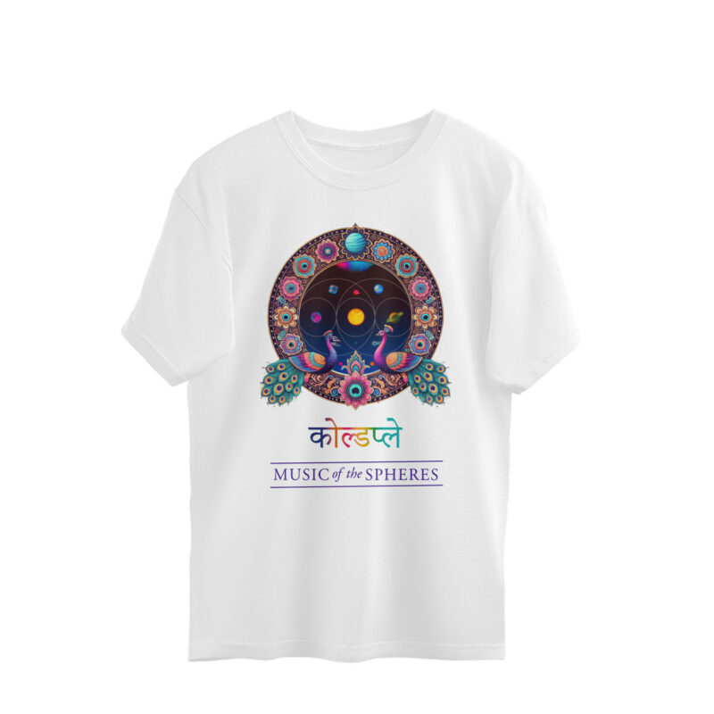coldplay oversized t shirt | music of the spheres, india