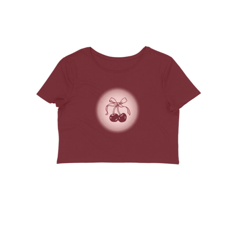cherry love crop top
