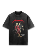 metallica acid wash oversized t shirt | justice