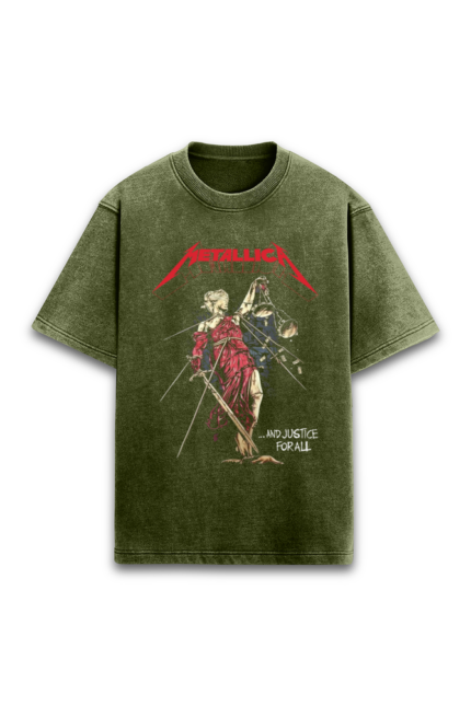 metallica acid wash oversized t shirt | justice