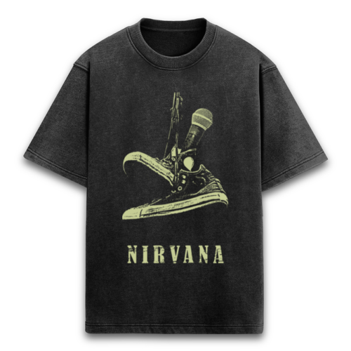 nirvana acid wash oversized t shirt | vintage