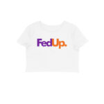 twisted logo crop top | fed up
