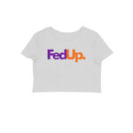 twisted logo crop top | fed up