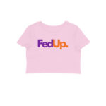 twisted logo crop top | fed up