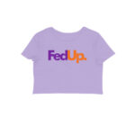 twisted logo crop top | fed up
