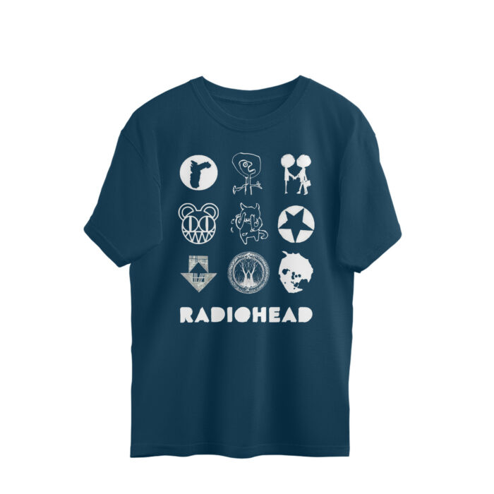 radiohead oversized t shirt | album symbols
