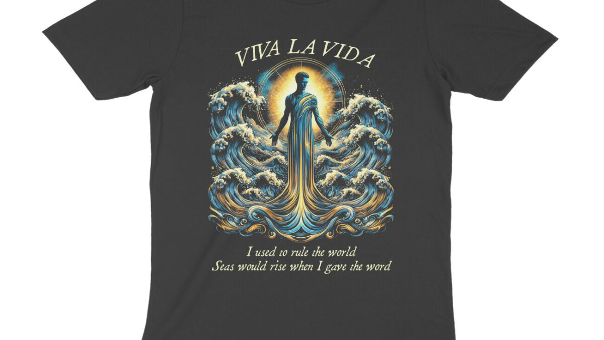 Cold play 「Viva la Vida 」tour t-shirt front-6706a69cd9014-