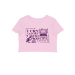 swiftie crop top | i cry a lot
