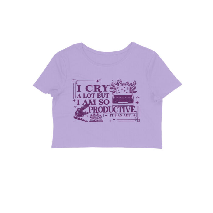 swiftie crop top | i cry a lot