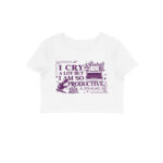 swiftie crop top | i cry a lot
