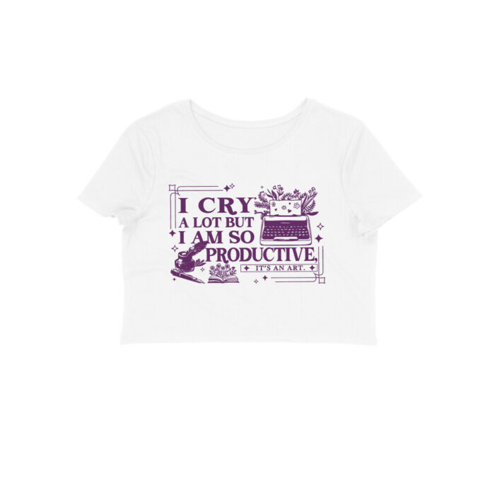 swiftie crop top | i cry a lot