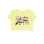 swiftie crop top | i cry a lot