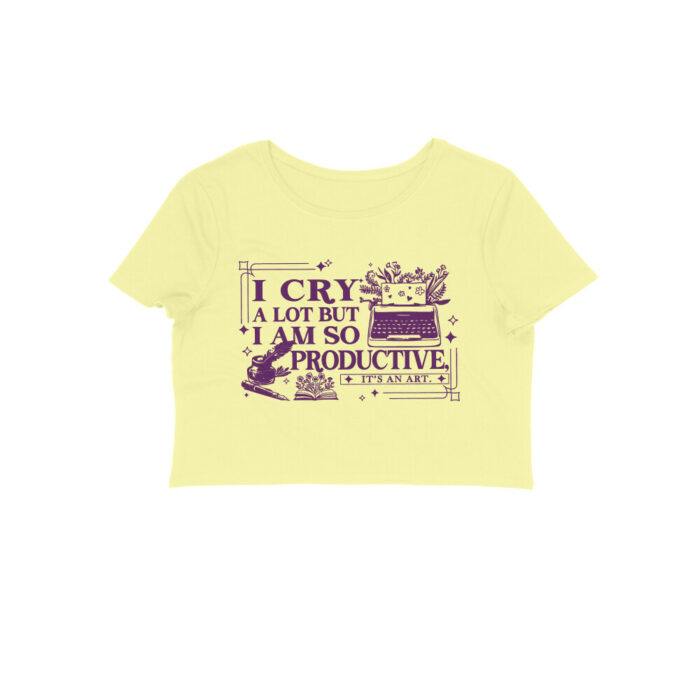 swiftie crop top | i cry a lot