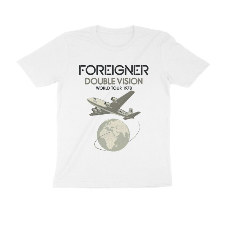 foreigner band t shirt | double vision
