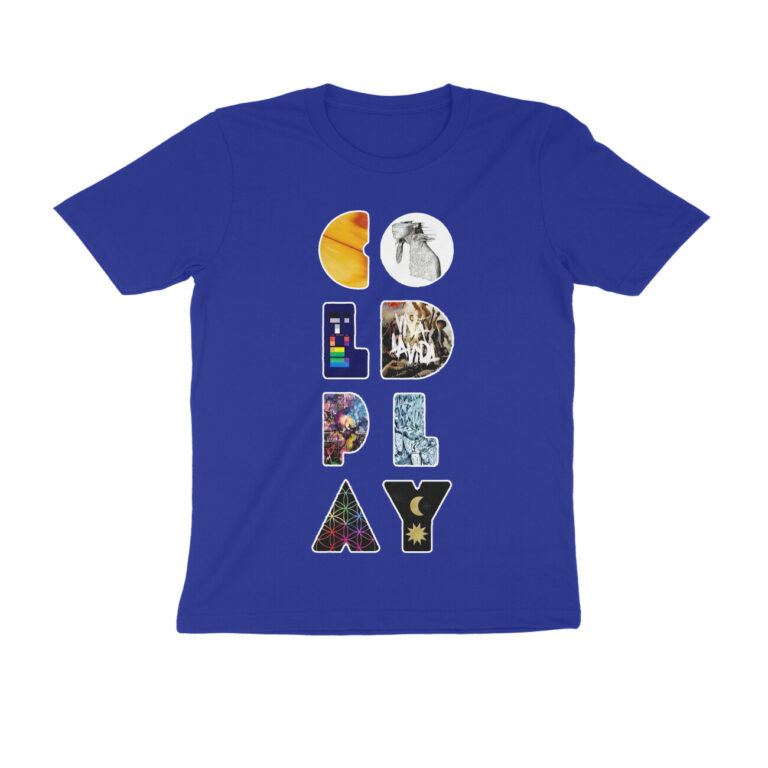 coldplay t shirt | album letters