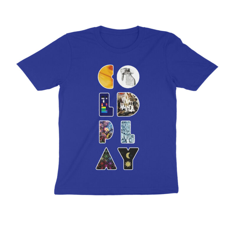 coldplay t shirt | album letters