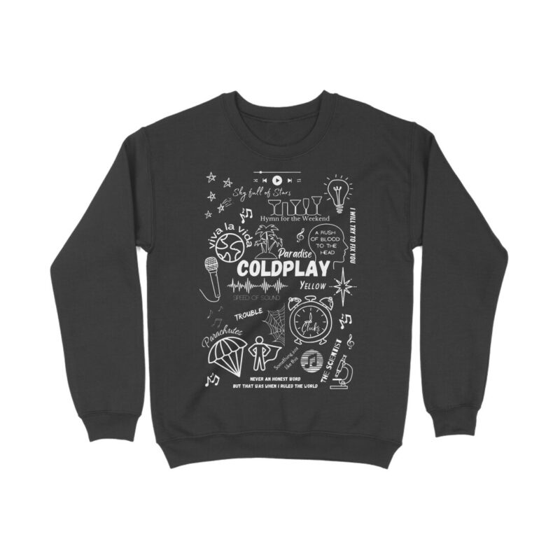 coldplay sweatshrit | song doodle