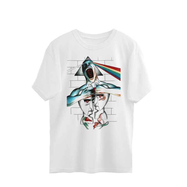 pink floyd oversized t shirt | albums compilation art